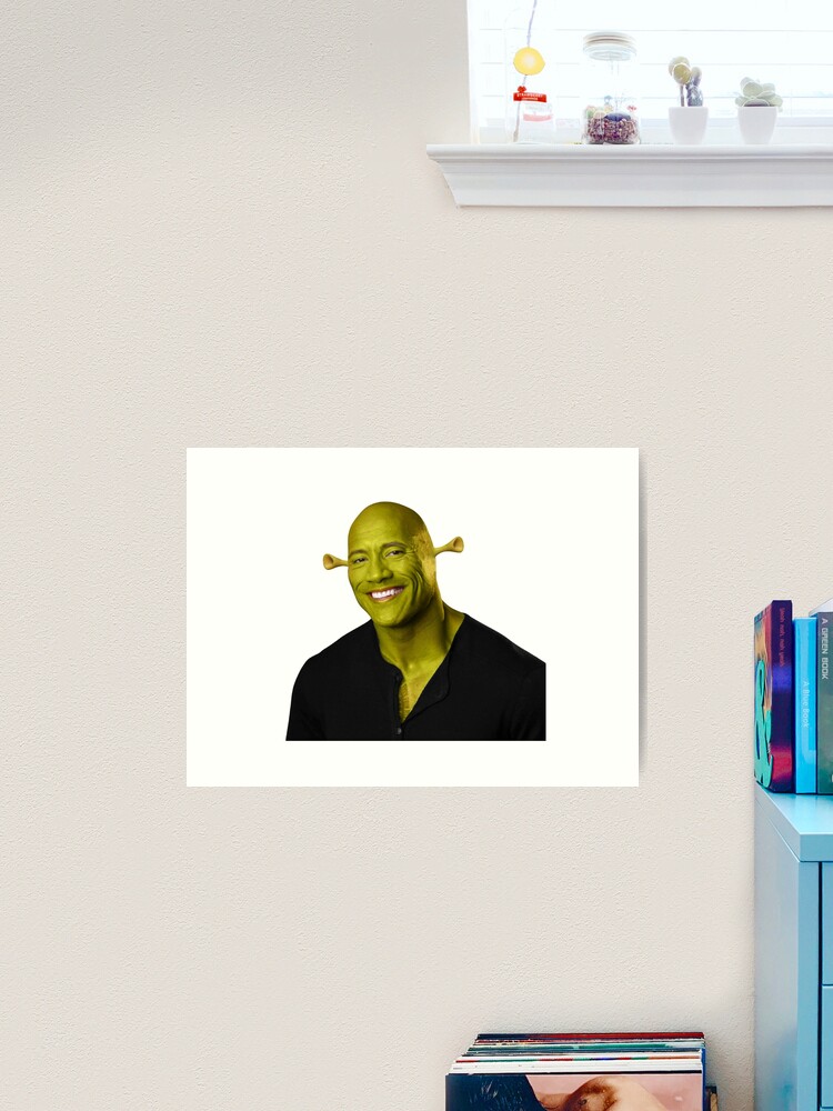 Shrek - Dwayne The Rock Johnson - Work of Art Poster for Sale by  stickrmeme