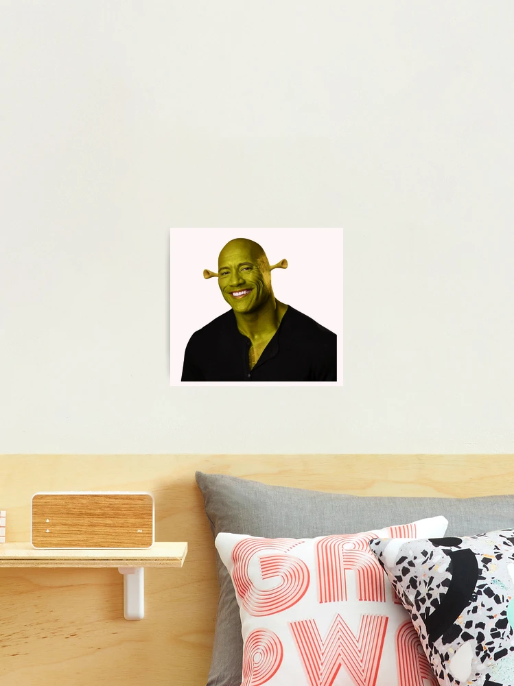 Shrek - Dwayne The Rock Johnson - Work of Art Poster for Sale by  stickrmeme