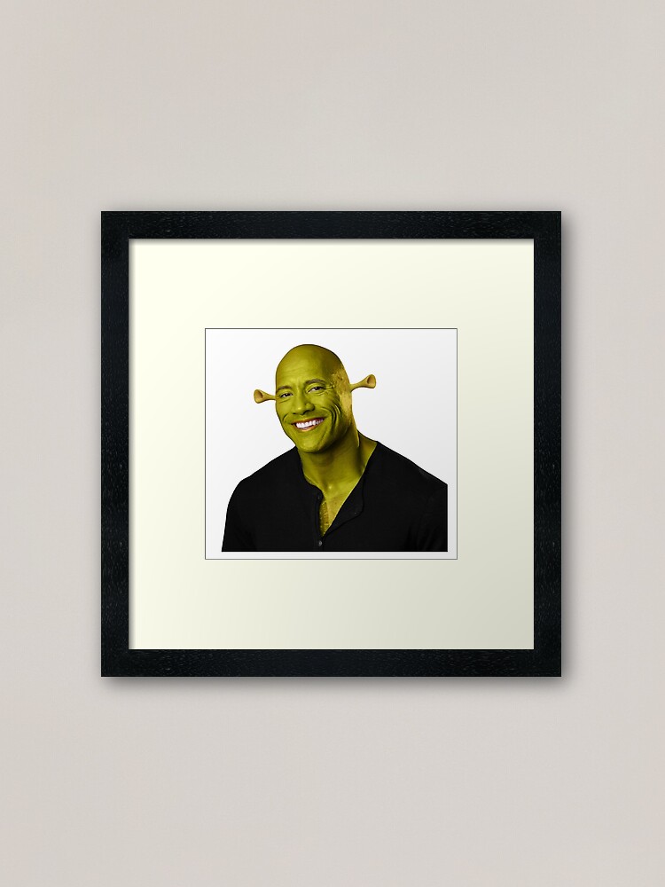 Shrek - Dwayne The Rock Johnson - Work of Art Poster for Sale by  stickrmeme