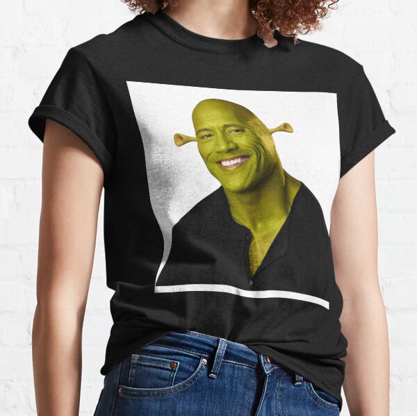 Dwayne The Rock Johnson eyebrow raise meme Classic T-Shirt Poster for Sale  by RosaGinoris