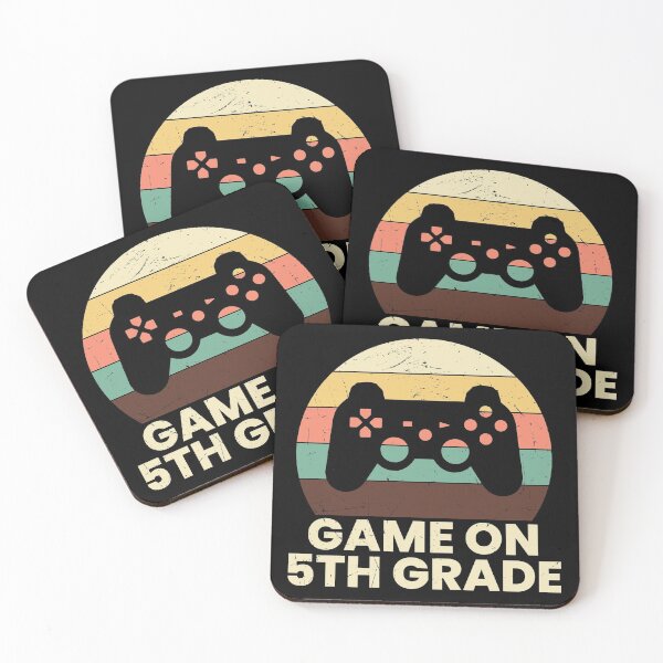 Item preview, Game on Fifth Grade - Trendy Retro Vintage Sunset Back To School Design For Students and Teachers designed and sold by Prince - Bestseller ★★★★★.