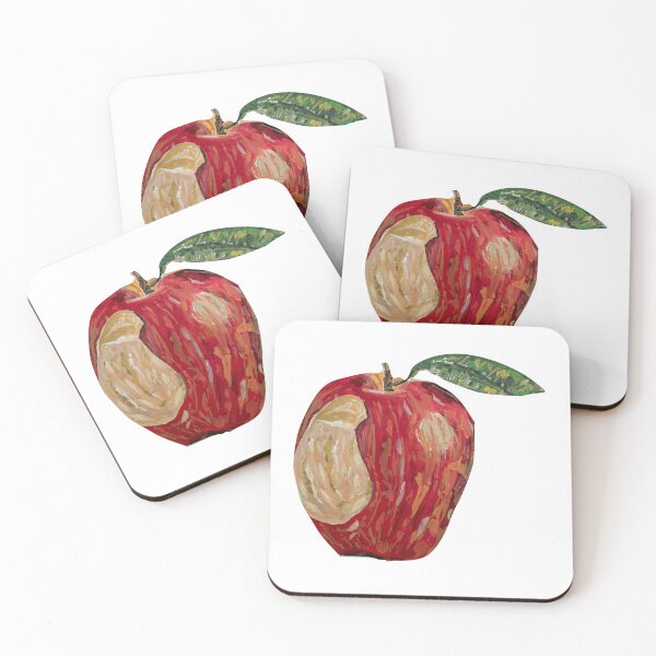 Item preview, Acrylic Painting of Apple with Bite and Stem designed and sold by Ellora  Roy.