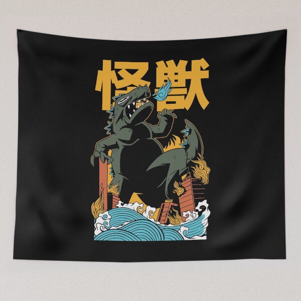 Item preview, Japanese Monster Attack designed and sold by Hoiho Adventure Shirts.
