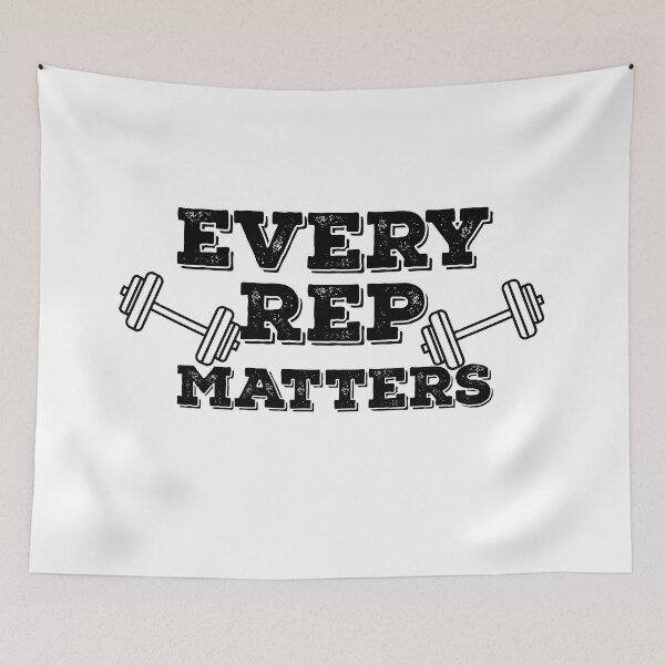 Item preview, Every Rep Matters Gym Motivation Quote designed and sold by AritraSur.