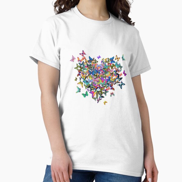 Item preview, Colorful Butterflies Heart designed and sold by MGdezigns.