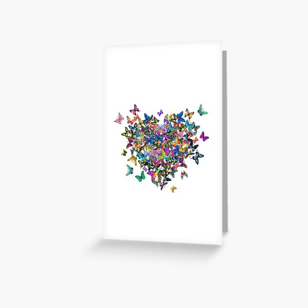 Item preview, Colorful Butterflies Heart designed and sold by MGdezigns.