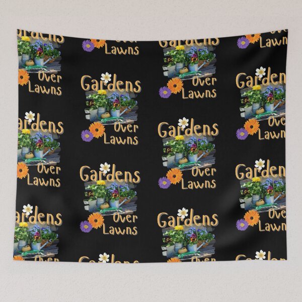 Item preview, Gardens Over Lawns Colorful Flower Design designed and sold by EarthArtDesigns.