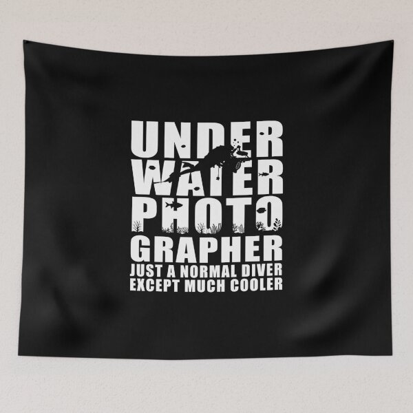 Artikelvorschau, Underwater Photographer Like A Normal Diver Cooler Camera entworfen und verkauft von StrongShirts.