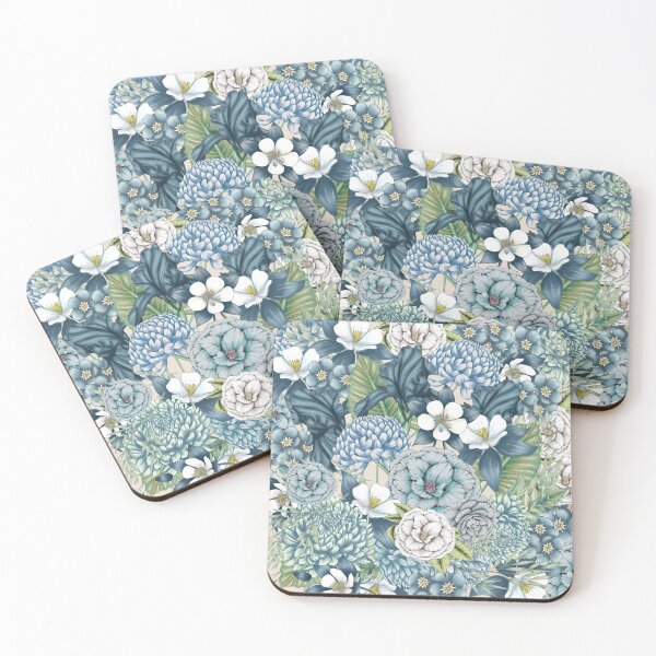 Item preview, Blue Floral Garden designed and sold by meggydesigns.