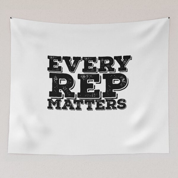 Item preview, Every Rep Matters Gym Motivation Quote designed and sold by AritraSur.