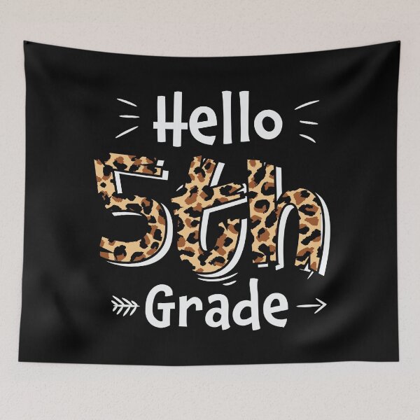 Item preview, Hello Fifth Grade - Trendy Back To School Design For Students and Teachers designed and sold by Prince - Bestseller ★★★★★.
