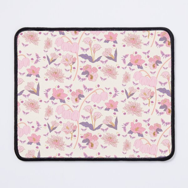 Item preview, Pink Flower and Butterfly Obsessed Pattern (floral)  designed and sold by By Roqia.