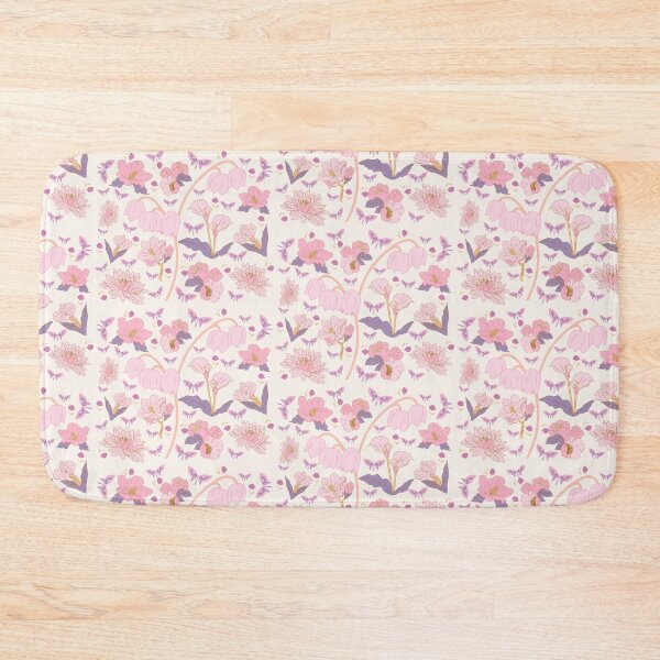 Item preview, Pink Flower and Butterfly Obsessed Pattern (floral) designed and sold by By Roqia.