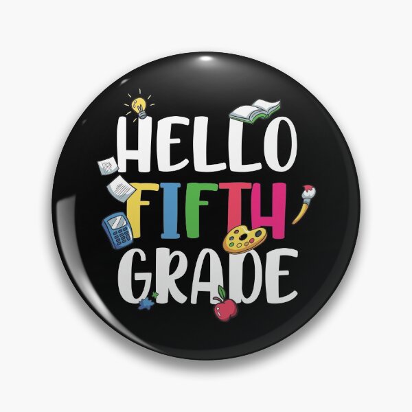 Item preview, Hello Fifth Grade - Trendy Back To School Design For Students and Teachers designed and sold by Prince - Bestseller ★★★★★.