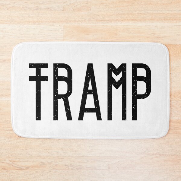 Item preview, Tramp Elongated Typography designed and sold by Parag's Travel Shop.