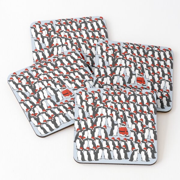 Item preview, Awkward Christmas Party for Santa Penguins designed and sold by ellenhenry.