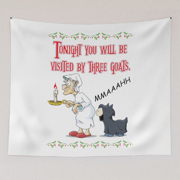 Item preview, Visited by Three Goats designed and sold by ToonTrove.