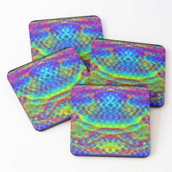Item preview, four symetrical inversions of rainbow waves designed and sold by RobertErdody.