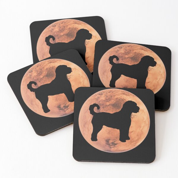 Item preview, labradoodle Dog Silhouette in Mars labradoodle lover gift designed and sold by alaechamlal.
