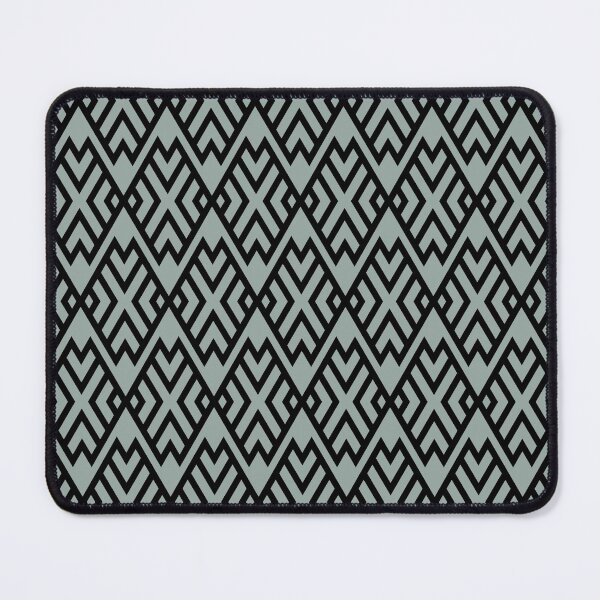Item preview, Green and Black Diamond Shape Tile Pattern Pairs Dulux 2022 Popular Colour Fresh Foliage - Color Trends designed and sold by ColorOfTheYears.