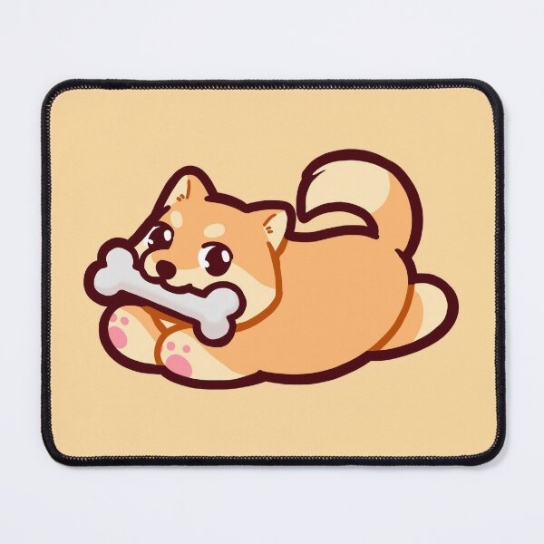 Cute Desk Mat Anime Cartoon Desk Pad Mouse Pad Kawaii Large Yellow Shiba  Inu Gaming Mousepad XXL Laptop Keyboard Desktop Writing Pad Stitched Edge