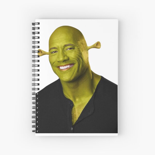 Shrek - Dwayne "The Rock" Johnson - Work of Art Spiral Notebook