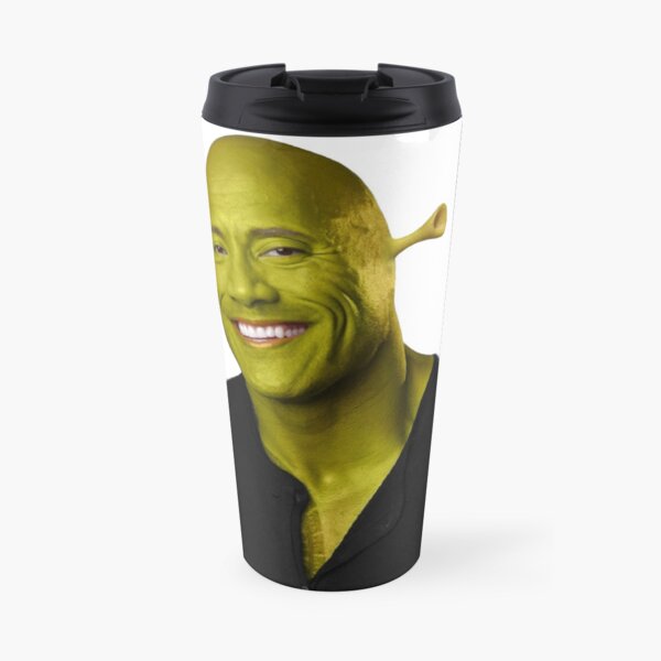 Shrek - Dwayne "The Rock" Johnson - Work of Art Travel Coffee Mug