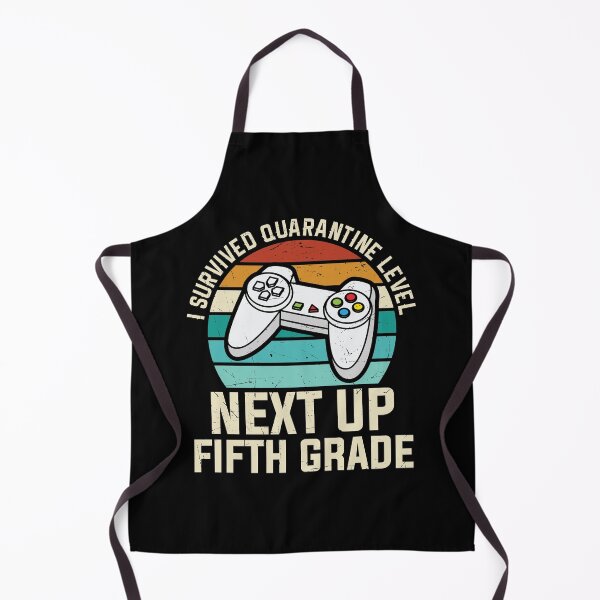 Item preview, I survived Quarantine Level, Next Up Fifth Grade - Trendy Retro Vintage Sunset Back To School Design For Students and Teachers designed and sold by Prince - Bestseller ★★★★★.