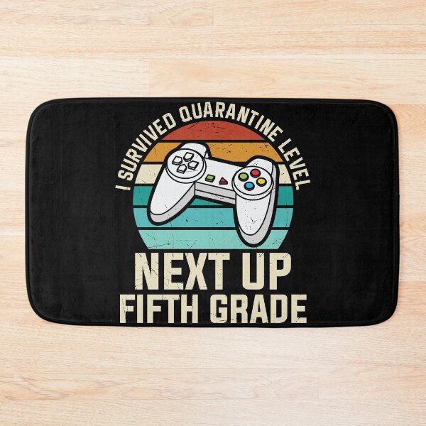 Item preview, I survived Quarantine Level, Next Up Fifth Grade - Trendy  Retro Vintage Sunset Back To School Design For Students and Teachers designed and sold by Prince - Bestseller ★★★★★.