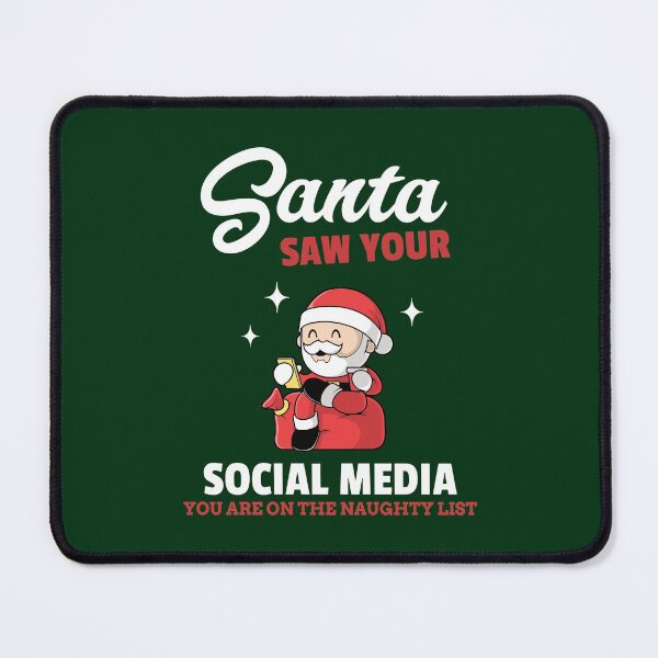 Item preview, Santa Saw Your Social Media - Christmas designed and sold by StarsForgers.