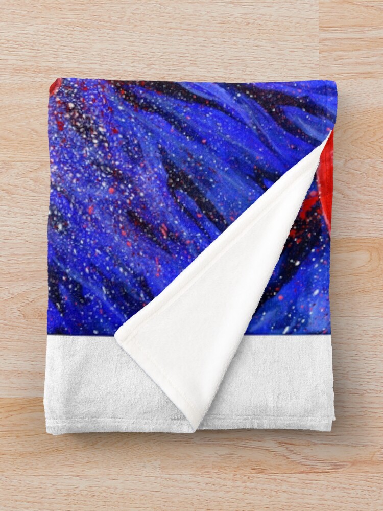 Thumbnail 3 of 6, Throw Blanket, Red Riding Rose designed and sold by mikeyleeart.