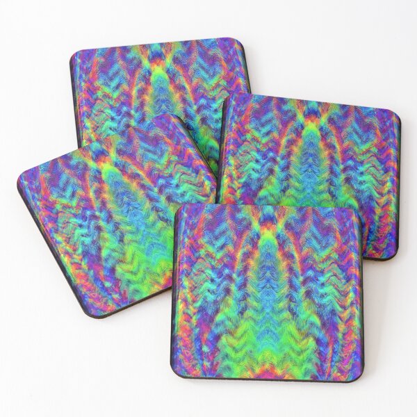 Item preview, four symetrical inversions of rainbow waves designed and sold by RobertErdody.