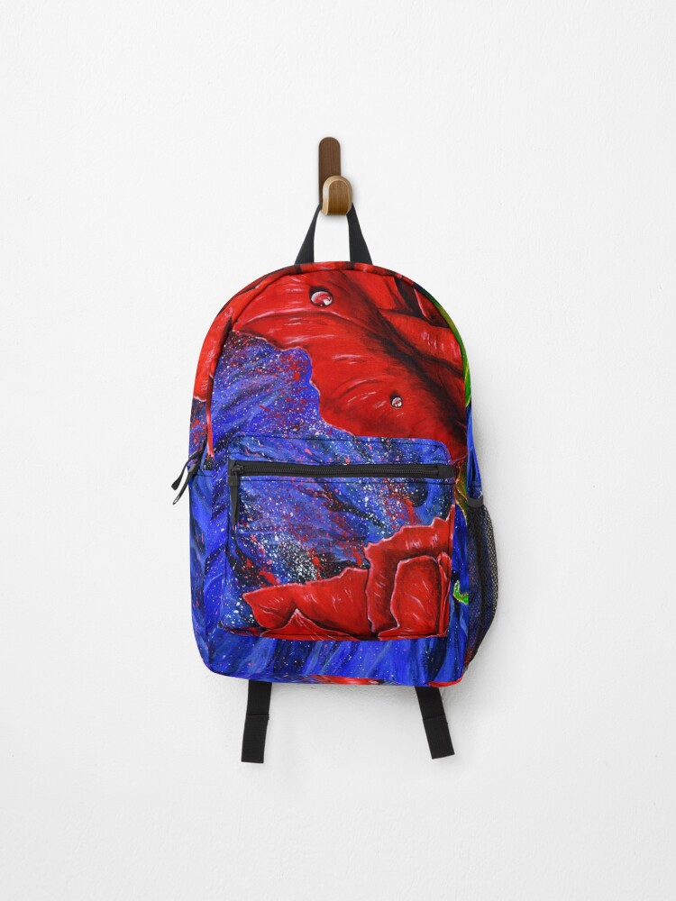 Thumbnail 1 of 3, Backpack, Red Riding Rose designed and sold by mikeyleeart.