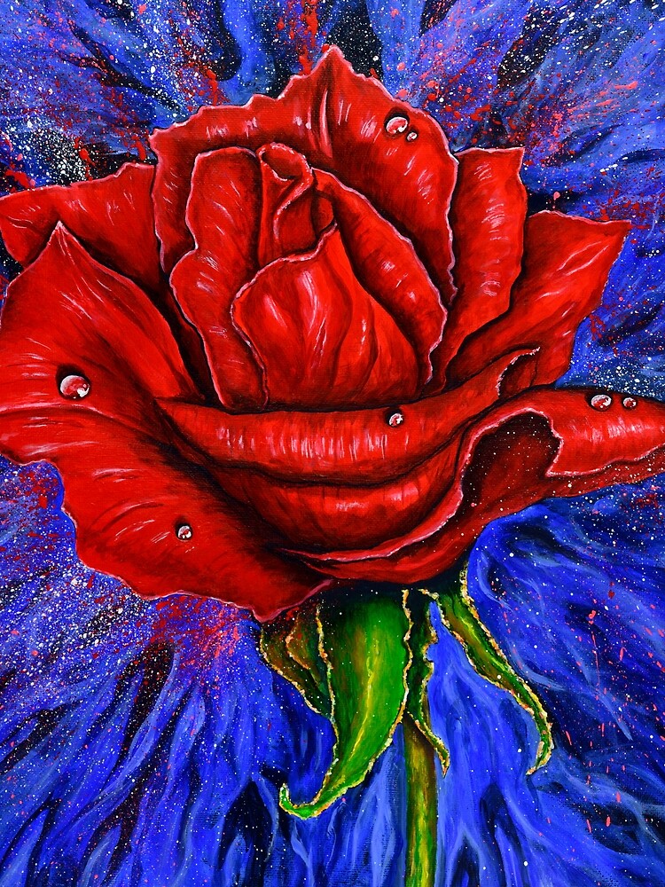 Thumbnail 3 of 3, Scarf, Red Riding Rose designed and sold by mikeyleeart.