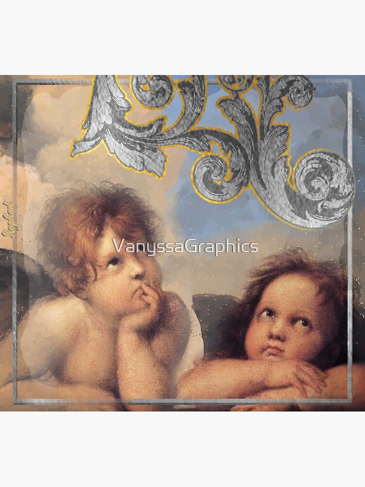 ambassadors by Verginia スリッポン　ART-2000 Angels, Painting by Raphael Sanzio, with his Signature (ACCI