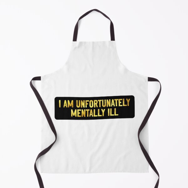Item preview, I Am Unfortunately Mentally ill Funny Helmet designed and sold by Sour Soul.