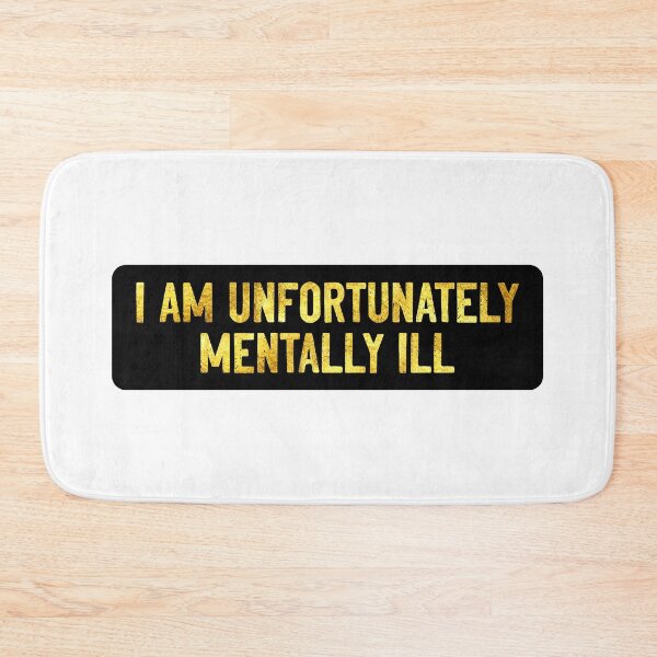 Item preview, I Am Unfortunately Mentally ill Funny Helmet designed and sold by Sour Soul.