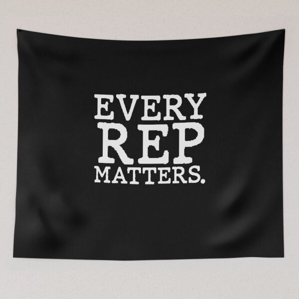 Item preview, Every Rep Matters Gym Motivation Quote designed and sold by AritraSur.