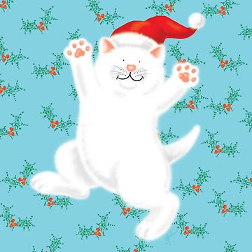 Artwork thumbnail, Christmas Cat by Jackie Harland