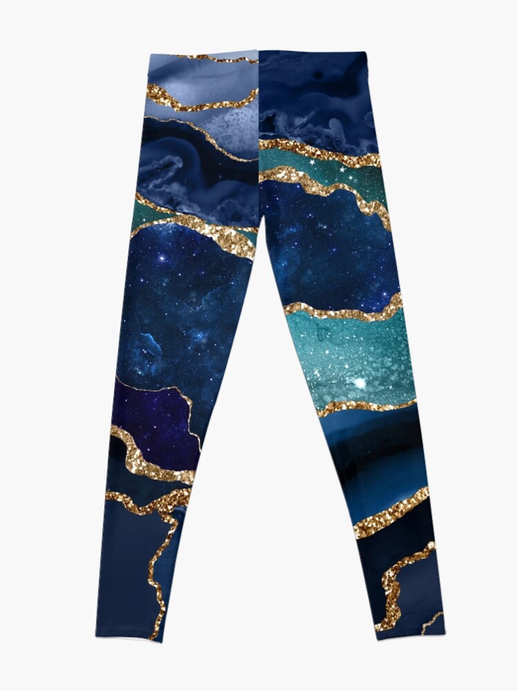 Glamour Milky Way Faux Marble Galaxy I Leggings