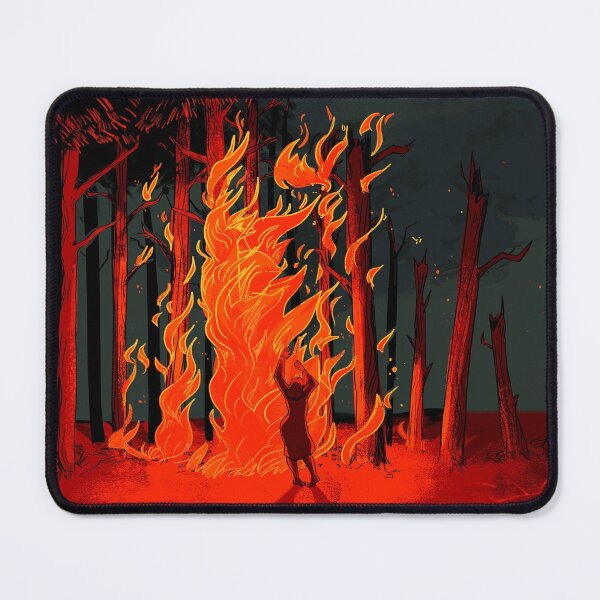 Item preview, a burning forest designed and sold by corvophobia.