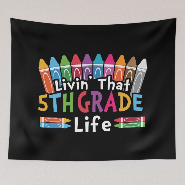 Item preview, Livin' that Fifth Grade Life - Trendy Back To School Design For Students and Teachers designed and sold by Prince - Bestseller ★★★★★.