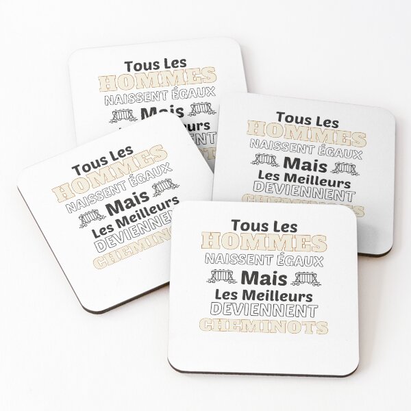 Item preview, Tous Les Hommes Naissent Egaux Mais Les Meilleurs Deviennent Cheminots designed and sold by RE PIXEL.