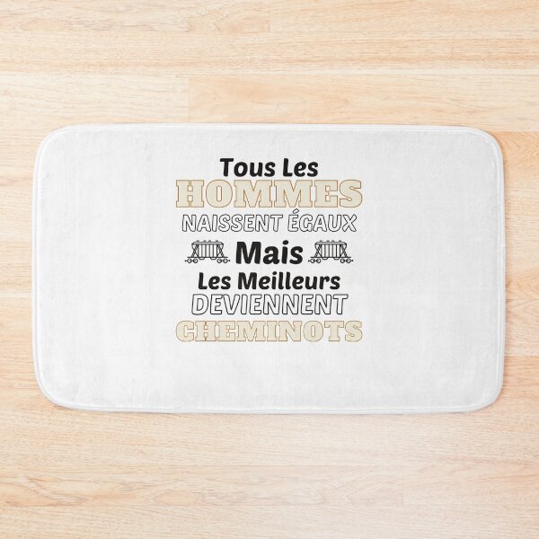 Item preview, Tous Les Hommes Naissent Egaux Mais Les Meilleurs Deviennent Cheminots designed and sold by RE PIXEL.