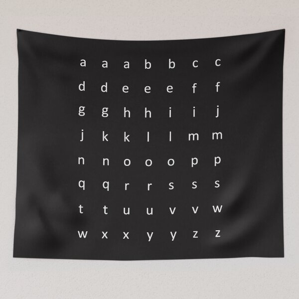 Item preview, Alphabet (Small letters) designed and sold by REApparelCo.