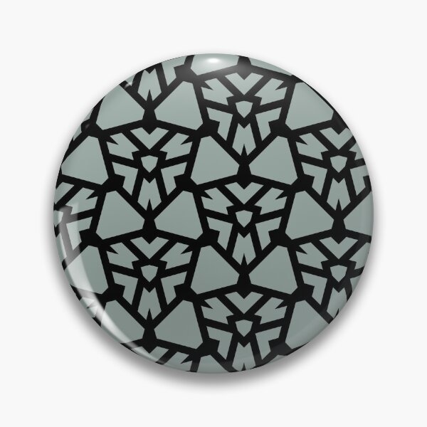 Item preview, Green and Black Shield Shape Tile Pattern Pairs Dulux 2022 Popular Colour Fresh Foliage - Color Trends designed and sold by ColorOfTheYears.