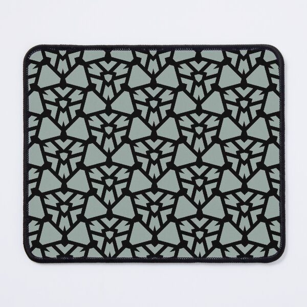Item preview, Green and Black Shield Shape Tile Pattern Pairs Dulux 2022 Popular Colour Fresh Foliage - Color Trends designed and sold by ColorOfTheYears.