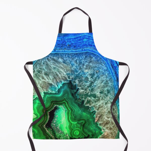 Item preview, Green and Blue Faux Agate Mineral Gemstone designed and sold by MysticMarble.