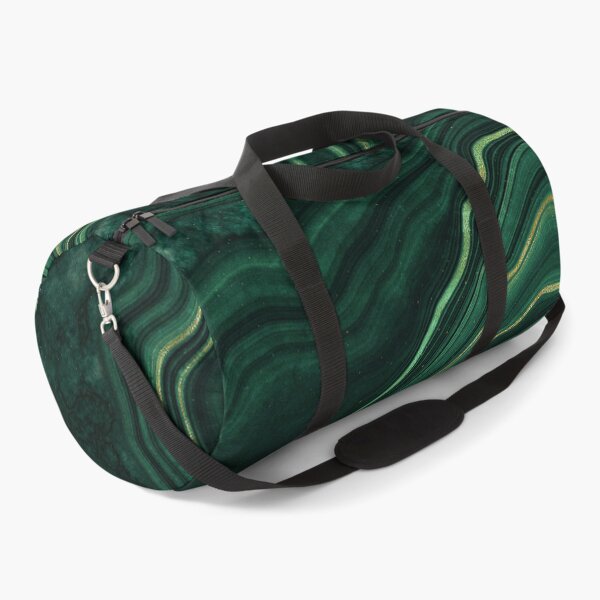 Item preview, Faux Malachite Green Marble with Gold Veins designed and sold by MysticMarble.
