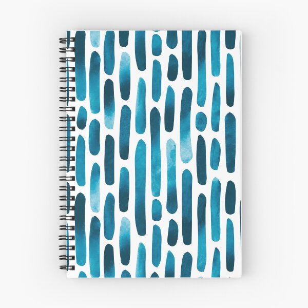 Item preview, Watercolor Strokes 091121 - Prussian Blue and White designed and sold by Artberry.